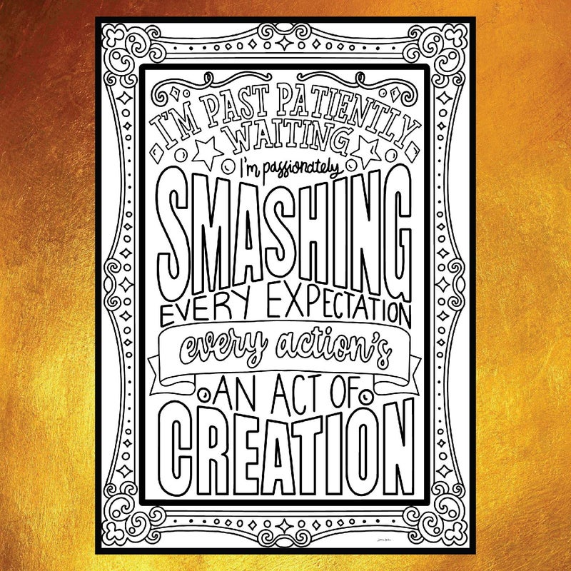 Coloring Broadway - Hamilton Musical Inspired Broadway Postcards (Set of 4), Rise Up, Hamilton Musical Merchandise, Printed on Matte Card Stock (5â€ x 7â€), Ideal Gift for a Broadway Theater Lover - Image 2